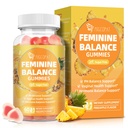 Migcopat Premium Feminine Balance Gummies, Women’s Health Probiotics - 100 Billion CFU Probiotics - Immune Support, Gut Health, Hormone Balance, PH Balance Vitality, Pineapple Flavor, 60 Count