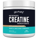 Creatine Monohydrate Powder Micronized – Unflavored, Pure Creatine for Muscle Strength, Workout Performance & Recovery, for Men & Women – 100 Servings