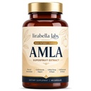 Lirabella Amla Capsules, High Potency Superfruit Extract, Natural Antioxidant & Immune Support Supplement, Vegan Amla Fruit Powder, Clean Daily Wellness Formula, 60 Capsules