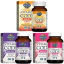 Garden of Life Vitamin D, Vitamin Code Raw B12, Zinc & Vitamin C - Whole Food Supplements for Immune Support