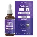 Triquetra Health Biotin Hair Support für Damen – Bio 10000mcg USP Grade – Premium Liquid Supplement for High Absorption – Unterstützt gesundes Haar, Haut und Nägel – Berry Flavor – 180 Servietten – 2 Unzen