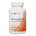 Alaya Naturals Metabolism+, Natural Energy with Green Tea, Cinnamon, Beet Root, Caffeine, Non-GMO– 90 Capsules