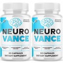 (2 Pack) Neuro Vance Capsules, Official NeuroVance Pills with All Natural Ingredients, Advanced Neuro Vance Optimal Brain Health & Wellness Support with Premium Vitamins for Women & Men (120 Capsules)
