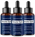 (3 Pack) NeuroTyde Drops - Neuro Tyde Support Premium Liquid Advanced Formula, Daily Neurotyde All Natural Ingredients Support Focus Memory for Overall Health & Wellness, 3 Bottles for 3 Months