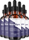 (5 Pack) NeuroDyne - Official Neuro Dyne Drops Supplement Brain Support Advanced Formula, NeuroDyne Liquid Premium All Natural Cognitive Focus Nerve Support for Health Wellness, 5 Bottles for 5 Months