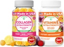 Lunakai Collagen und Vitamin E Gummie Bundle - Non-GMO Anti Aging Ergänzungen für Männer und Frauen - Natürliche Gummy mit Vitamin C & 250 mg Natürliche VIT E