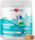 Probiotika für Hunde Verdauungs-Gesundheit - Unterstützung Gut Gesundheit, Durchfall, Gas, & Saisonale Allergien - mit Honig, Kürbis und Präbiotika für Verdauungsunterstützung, Bad Dog Breath & Constipation
