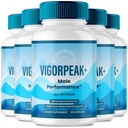 VigorPeak Capsules, Advanced Vigor Peak Natural Pills - Maximum Strength, All Natural Performance, Stamina and Energy Support, Overall Health and Wellness Support, VigorPeak Reviews (5 Pack)