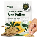 Coconut Flower Bee Pollen Granules - Superfood Antioxidant, Amino Acid, Protein Supplement for Women, Men, Dogs, Bearded Dragons - Natural Multivitamin - Non-GMO, Paleo & Keto-Friendly - 5.2 Oz