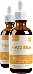 Active Rhodiola - Rhodiola Root-Extrakt mit natürlichen Rosavins - Flüssige Lieferung für bessere Absorption - unterstützt Energie & Stress