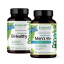 EMERALD LABS Bundle mit B Gesund (120 Veg Caps) & Men's 45+ 1-Daily Multi (60 Veg Caps) - Vegan Vitamin B Complex mit Full Spectrum B Vitamins - Men's Multivitamin mit CoQ10, Lycopin & More