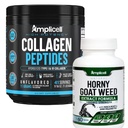 Multi Collagen Peptides Powder + Horny Goat Weed Supplement – Type I & III Collagen for Hair, Skin + Herbal Blend with Maca, L-Arginine & Tongkat Ali – Energy & Vitality Support – 41 Servings