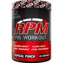 Evlution Nutrition RPM Pre Workout Powder – Tropical Punch Preworkout for Energy, Focus & Performance – with Beta-Alanine, Caffeine, Betaine & L-Tyrosine – 45 Servings