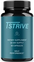 Tstrive for Men - Official T Strive Pills for Men Advanced Formula Support for Maximum Strength, All Natural Ingredients Vitamins for Overall Health & Wellness, 60 Capsules for 1 Month