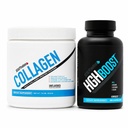 Sculpt Nation by V Shred Collagen Peptides Powder + L-Arginine & Amino Acid Complex Bundle – Types I, II & III Collagen with Hyaluronic Acid + Tribulus, BCAAs & Vitamin B6 – Energy, Vitality & Hair Sk