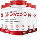 (5 Pack) GlycoIQ Capsules - Official Glyco IQ Support Supplement All Natural Premium Advanced Formula - Maximum Strength, GlycoIQ Multivitamin for Overall Health & Wellness, 300 Capsules for 5 Months