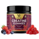 Creatine Gummies 5g Per Serving 120 Count 1.25g Each Sugar Free Vegan Creatine Monohydrate Mixed Berry for Strength Muscle Growth and Performance