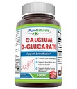 Pure Naturals Calcium D-Glucarate (500 Mg, 120 Tablets) Combines The Benefits Of Calcium With The Benefits Of Glucaric Acid. Supports Body's Detoxification Function By Helping The Liver & Kidney To Pr