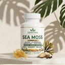 Sea Moss Complex Capsules - Irish Moss, Bladderwrack and Burdock Root with Black Pepper, Natural Mineral Support, Energy, Immunity and Wellness, 60 Vegan Capsules