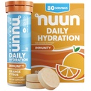 Nuun Immunität Elektrolyt Tabletten mit Vitamin D, C, E, & A, Ginger, Elderberry, Magnesium & 4 Andere essentielle Elektrolyte, Vegan, Orange Citrus, 8 Pack (80 Portionen insgesamt)