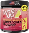 Nutriana Keto Elektrolyte Pulver Kein Zucker - Zero Carb & Zero Calorie Elektrolyt-Getränk-Mischung - Zuckerfreie Elektrolyte für Hydration Pulver - Fasting Elektrolyte Himbeere Limonade Flavor