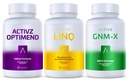 ACTIVZ - Trifecta - GNM-X, Optimend, LINQ - Supports Nrf2, Flexibility, Brain & Gut Function, Immune System, Skin & Cell Function - 3 Pack