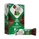 Nugo Slim Dark Chocolate Mint, 18g Vegan Protein, 3g Zucker, 6g Fiber, Low Net Carb, Keto Friendly, Glutenfrei, 24 Count