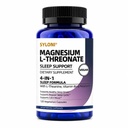 Magnesium L-Threonate Sleep Support Capsules, Brain Health & Calm Relaxation Supplement with L-Theanine, Vitamin B6 & Low-Dose Melatonin 1mg, 120 Vegan Capsules, 60 Servings