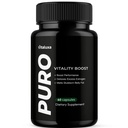 Puro Vitality Boost - Puro Pills Premium Blend Supplement Maximum Strength Daily Natural Vitamins Booster Capsules, Pure Performance Support Advanced Formula Overall Health Wellness (60 Capsules)