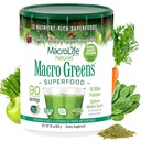 Macro Greens Superfood Powder 38 Superfoods with Probiotics, Digestive Enzymes & Adaptogens | Non GMO, Vegan, Gluten Free | 18B CFU | 30 oz (90 Servings)