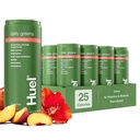 Huel Daily Greens Ready-to-Drink | Peach Hibiscus Superfood Greens | 42 Vitamins, Minerals, and Wholefood-Sourced Ingredients | Adaptogens, Antioxidants, Gut-Friendly Probiotics | 12 Fl Oz, 12 Pk