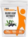 BulkSupplements.com Olivenöl Blatt Extrakt Pulver - Kräuterergänzung, Antioxidans Quelle, Olivenöl Blatt Pulver - Glutenfrei, 750mg pro Servierung, 500g (1.1 lbs) (Pack von 1)