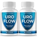Uroflow for Men Capsules, URO Flow for Prostate Pills, Uroflow Supplement Caps - Maximum Strength, All Natural for Wellness & Comfort, Advanced Formula Overall Health & Wellness Reviews (2 Pack)