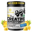 Natures Aid NSF Certified Creatine Gummy 5g - Creatine Monohydrate Gummies – Pre-Workout Energy & Muscle Growth Support for Men & Women | Pineapple Electrolyte Gummies (135 Count)