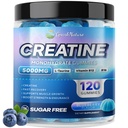 Creatine Monohydrate Gummies Complex 5000MG, 6X Energy & Muscle Support Pre-Workout Supplements for Women & Men, Enhance Strength, Advanced Formula Creatine, L-Taurine, B12, B6, Sugar Free, 120pcs