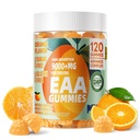 Pets Purest EAA Gummies 120 Gummies (Orange), Essential Amino Acids - All 9 Essential Aminos (EAA) and All Branched-Chain Aminos (BCAAs), Non-GMO, Gluten Free, Vegetarian Friendly