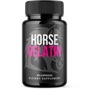 Horse Gelatin Capsules, HorseGelatin Pills for Men with All Natural Ingredients, Advanced Formula Men's Health and Wellness Support Pill, Maximum Strength Multivitamin Supplement (60 Capsules)