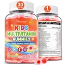 Kids Multivitamin Gummies - Kids Vitamins with Calcium, Probiotics, Iron, Omega-3, Methylated B12 & Methylfolate, Vitamin D3, K2, B6, A, C, E, Zinc for Healthy Growth - Sugar Free, Vegan, 60 Gummies
