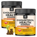 Cholesterol Supplements Gummies, Maintains Normal Levels with 1200mg Plant Sterols & Stanols, Bergamot Orange Extract, Red Yeast Rice for Women & Men, Pineapple Flavor, 60 Counts (2 Pack)