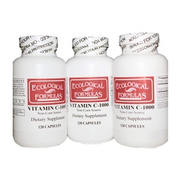 Ecological Formulas Vitamin C from Tapioca for Sensitive Stomachs Super Convenient 3-Pack