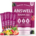 Electrolytes Powder Packets Sugar Free - Liquid Daily IV Drink Mix for Rapid Hydration & Party Recovery | 6 Vitamins & 7 Electrolytes | 20 Sticks | (20 Count (Pack of 1), V5-Berry)