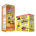 GirafKids Appetite Booster Syrup + Super Vitamins Liquid Bundle for Kids Ages 4+ | Nutrient Rich Daily Support | Orange & Forest Fruit Flavors