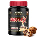 ALLMAX ISOFLEX Pure Whey Isolate Protein Powder - Gluten Free, Low Lactose, Sugar-Free - High-Protein, Clean, Keto-Friendly for Pre Post Workout Supplement for Women and Men | Blueberry Muffin, 2lb