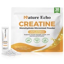 Creatine Monohydrate Micronized Powder - 30 Single-Serve Travel Packs 5g - Clean, Unflavored Creatine for Men & Women to Muscle Growth, Vegan, Gluten-Free, no Sugar