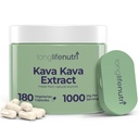 Kava Kava Extrakt Ergänzungen 1000mg | Natürliche Kräuter | Hohe Stufen von Piper Methysticum und Kavalactones| 180 Vegetarische Kapseln