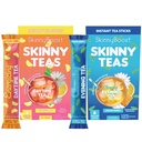 Skinny Teas Day & Night Kit – Energizing Daytime Tea (Citrus Mint) + Cleansing Evening Tea (Lemon Honey), Natural Energy + Digestive Cleanse Support, 28 Sticks Total