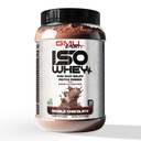 GMU SPORT 100% Whey Protein Isolate Powder - 2LB Whey Isolate Protein Powder for Men and Women - Protein Powder with Collagen, BCAAs & Digestive Enzymes, 30 Servings - Double Chocolate