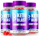 rize labs (Pack of 3 Keto Blast ACV Gummy Bears, Advanced Weight Loss Formula (180 Gummies)