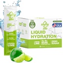 MyHy ZERO Liquid Hydration Packets - Electrolyte Drink Mix Packets, Liquid Hydrating Packets with Electrolytes for Pregnancy Hydration, Fitness, Bachelor & Bachelorette Party, Lemon Lime 50 Count