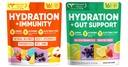 Venture Pal 2-in-1 Hydration Electrolytes Bundle – Gut Health + Immune Support Powder Packets, 7 Electrolytes, Vitamins & Probiotics, Elderberry, Turmeric, Sugar Free Drink Mix, 32 Sticks